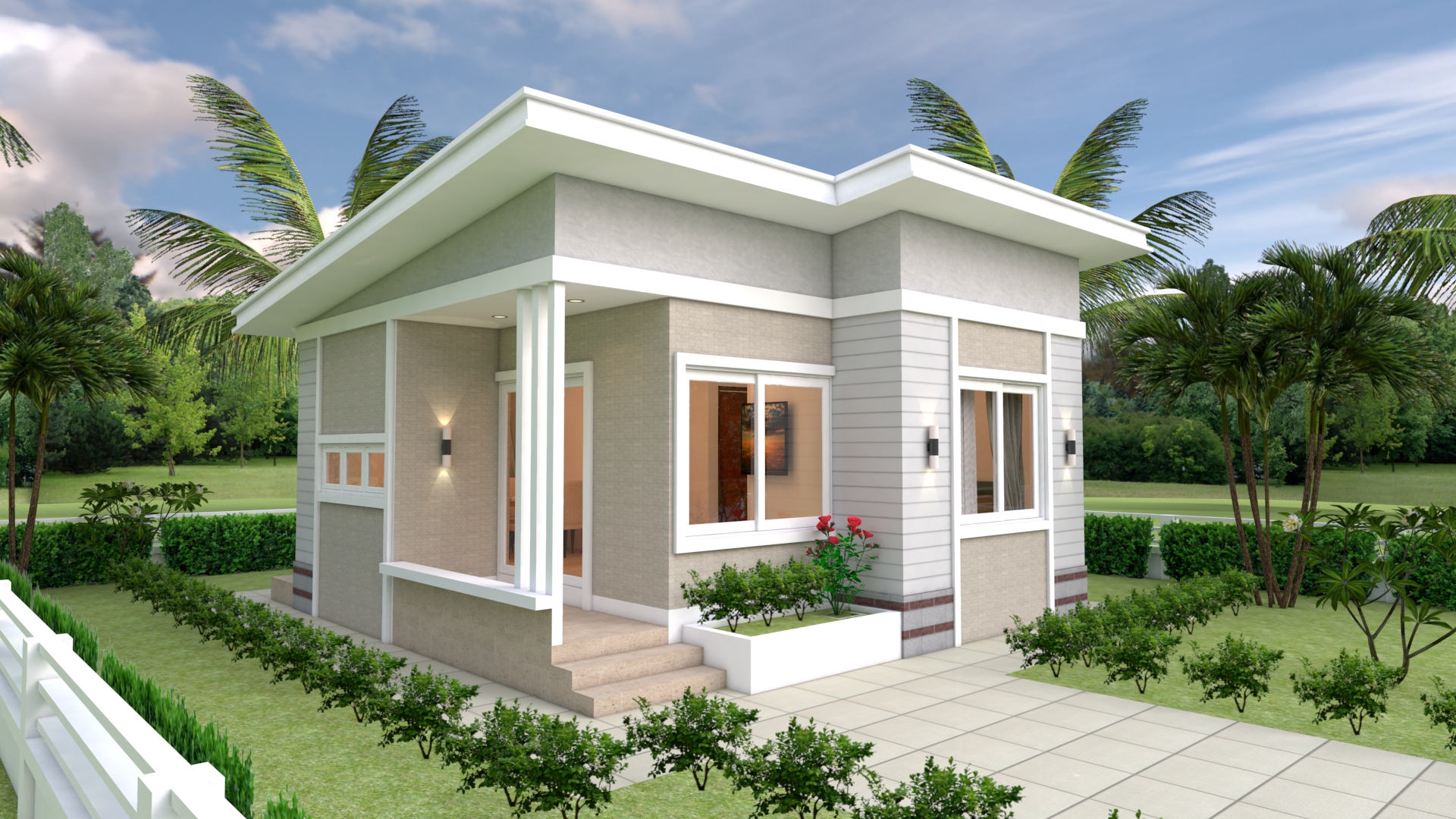 Browse small house floor plans, simple 2 bedroom house plans with photos and low cost 2 bedroom house plans. House Design Plans 7x7 with 2 Bedrooms Full Plans - SamHousePlans