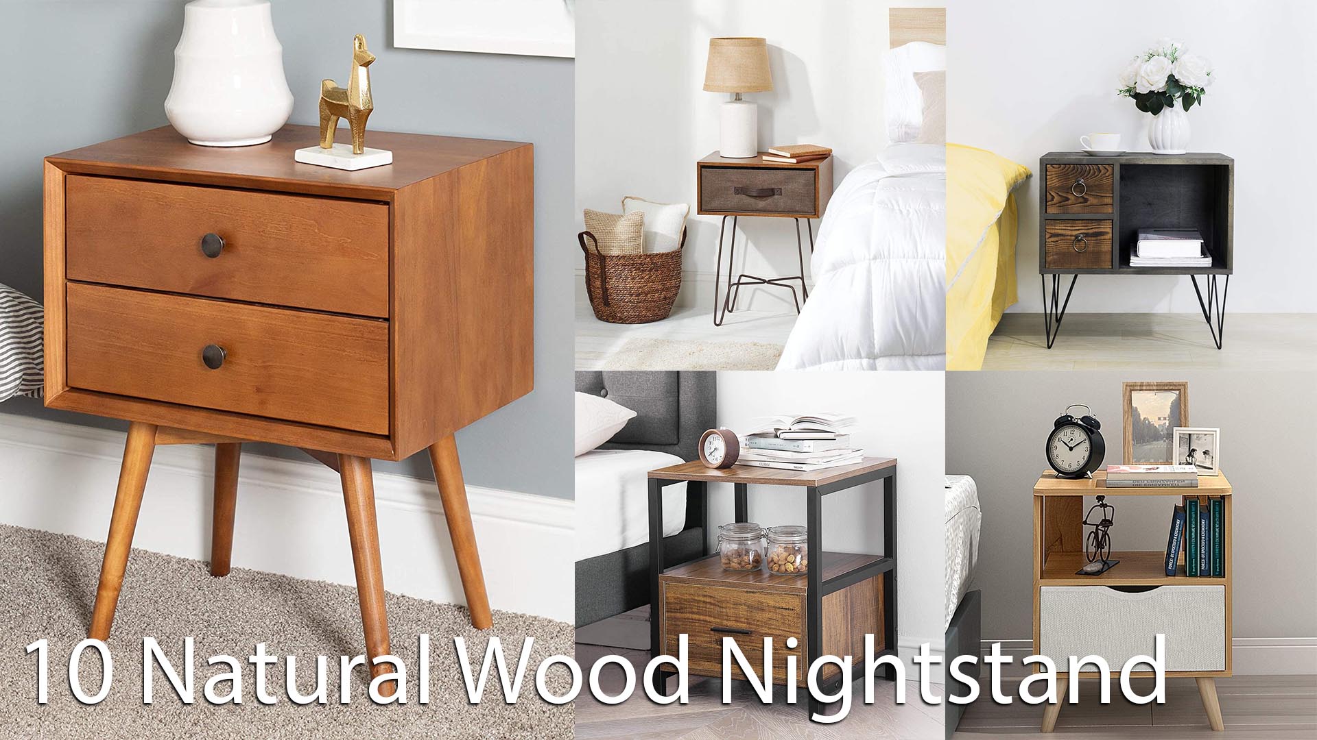 Best Natural Wood Nightstand for Your Home Decor