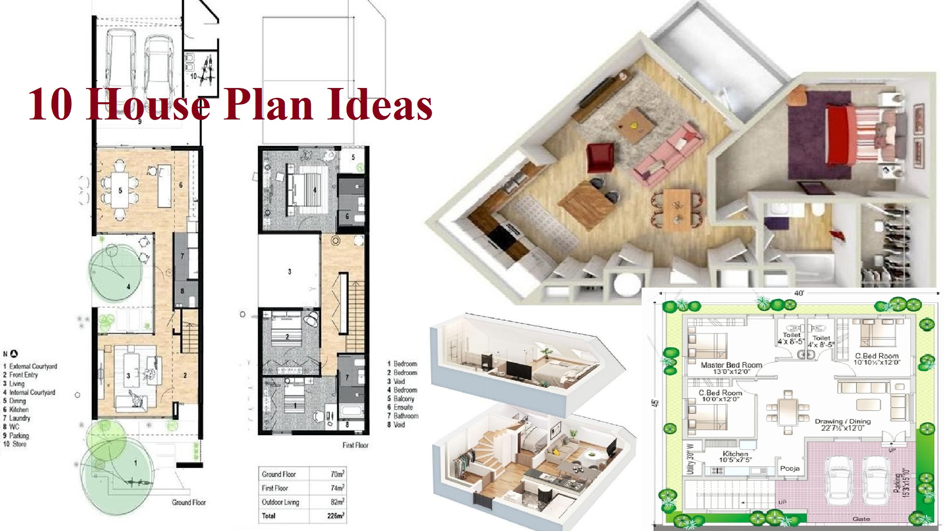 10 House Plan Ideas that will Help you in the Design of your Home